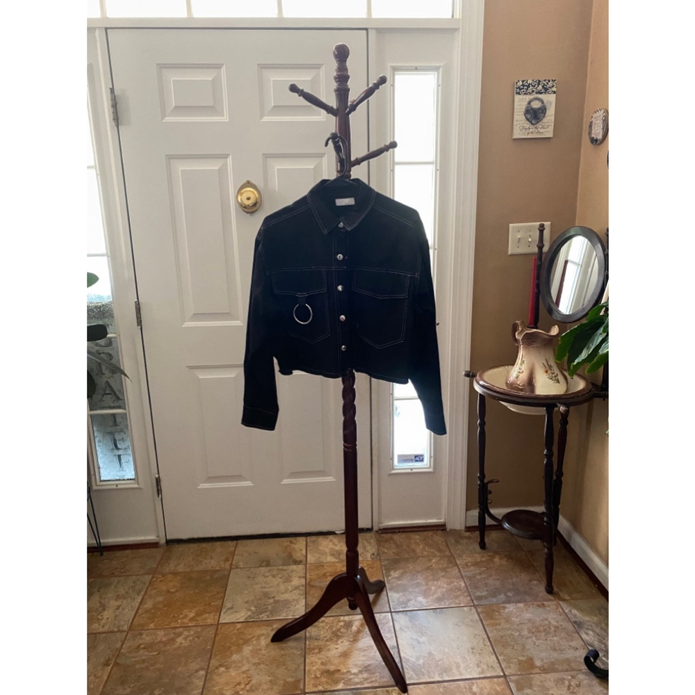 TEN SIXTY SHERMAN BLACK DENIM JACKET SIZE XL